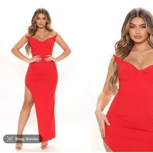 Fashion Nova red dress